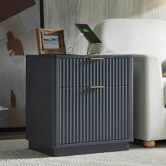 T4TREAM 23'' Fluted Nightstand by T4TREAMFurniture