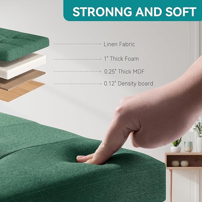 BRIAN & DANY Ottoman with Storage, Small Storage Ottoman - Image 4