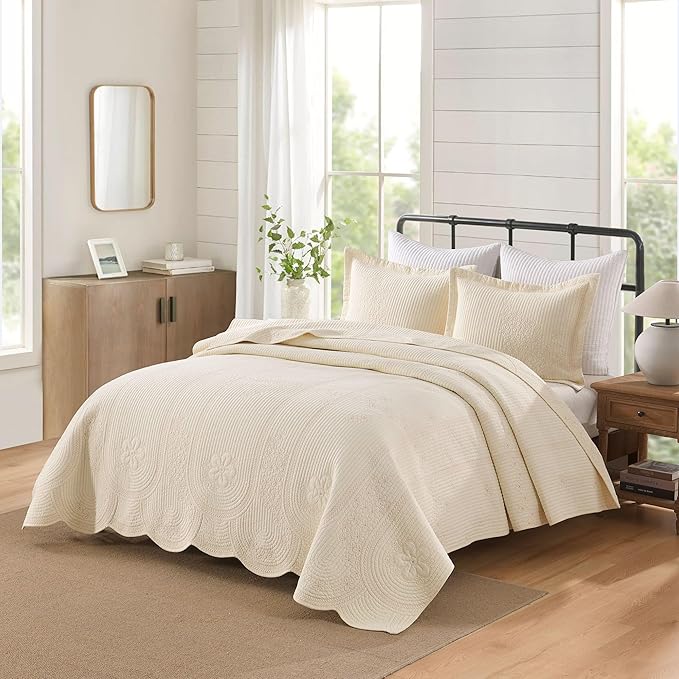 MarCielo 100% Cotton Quilt Set Lightweight Bedspread - Image 2