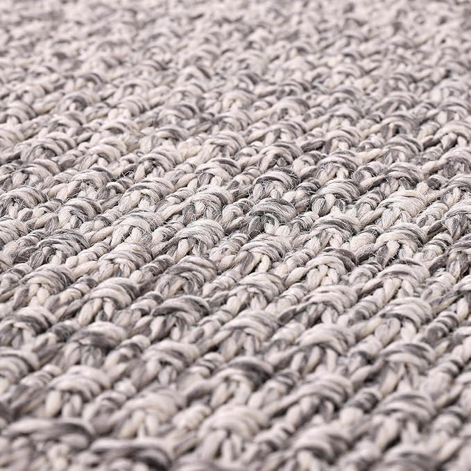 Easy Jute Rug 8x10 Indoor Outdoor Natural Rugs Solid Fiber Rug Woven Area Rug - Image 5