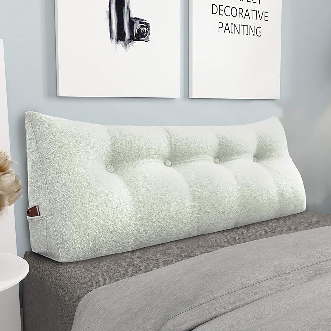homecozy Wedge Headboard Pillow Dorm Room Reading Pillow Back Support by HOMECOZY