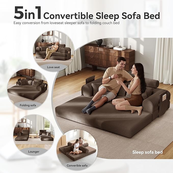 Upgrade High Backrest Design Sofa Bed - Image 3