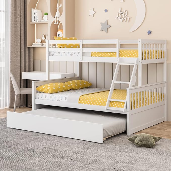 Giantex Twin Over Full Bunk Bed - Image 4