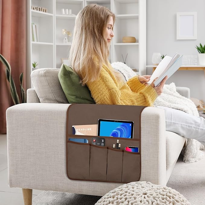 WETRBWEH Remote Control Holder for Armchair, Couch Caddy Organizer TV Remote - Image 3