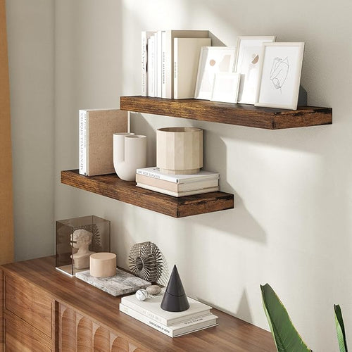 30 Inch Floating Shelves for Wall, 8 Inch Deep Floating Shelf for Storage & - Image 2