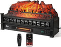 TURBRO Eternal Flame 26 in. WiFi Infrared Quartz Electric Fireplace Log Heater by TURBRO