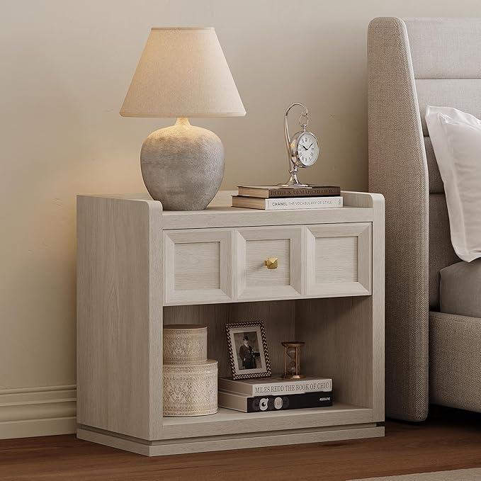 SICOTAS Night Stand Set 2, Large Queen Size Nightstands Set of 2, Modern - Image 3