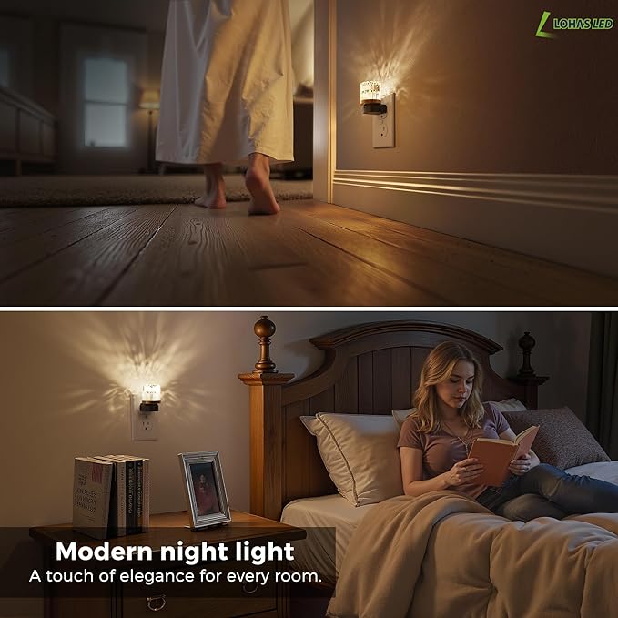 L LOHAS LED Night Light, Night Lights Plug into Wall, 3000K Soft Light LED - Image 5