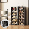 Black Shoe Rack Organizer Cabinet by Unknown