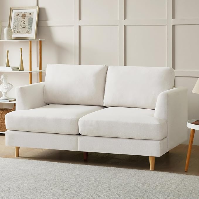 Loveseat Sofa 56", Small Couches by BUSAURUS