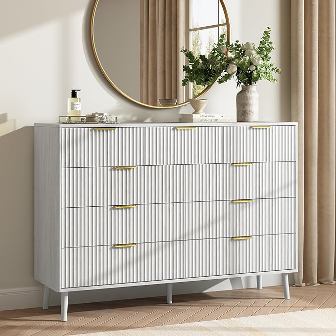 CARPETNAL Fluted 9 Drawer Dresser - Image 8