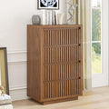 Fluted 4 Drawer Dresser, Mid Century Small Dresser by Jluomei