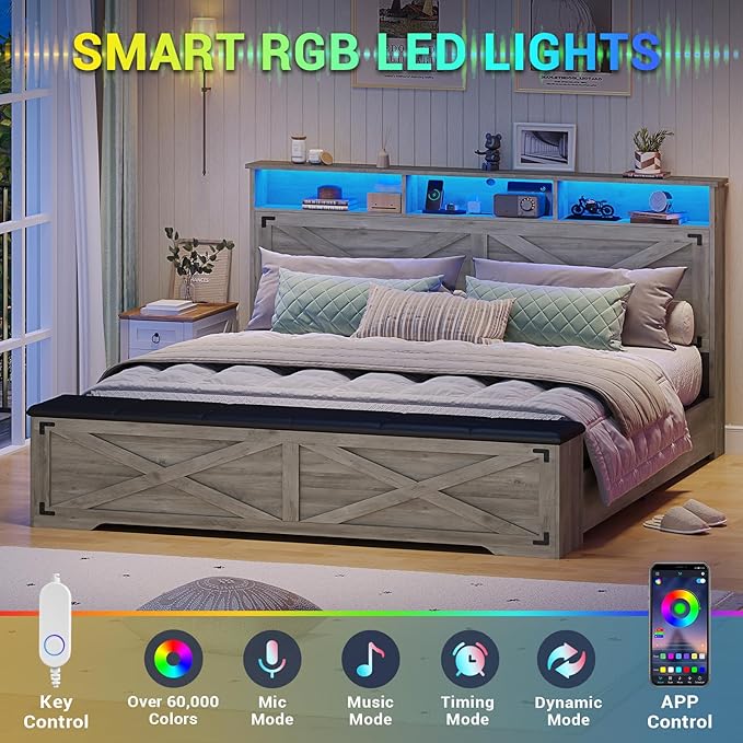 Hasuit Queen Size Bed Frame - Image 5