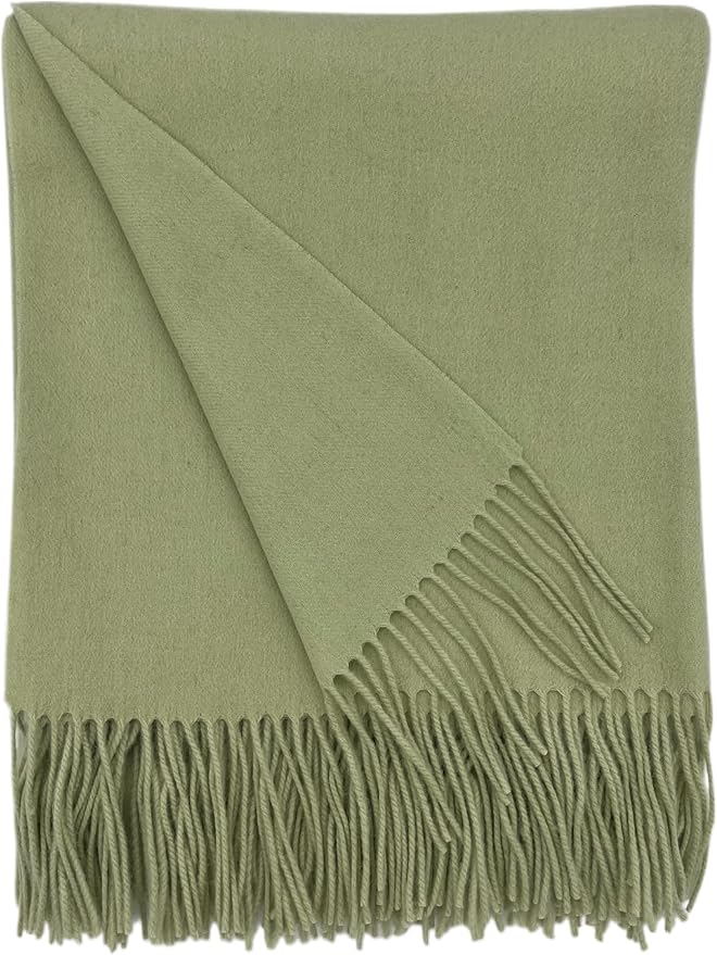 Alashan Cashmere Blend Ripple Finish Woven Throw by Alashan