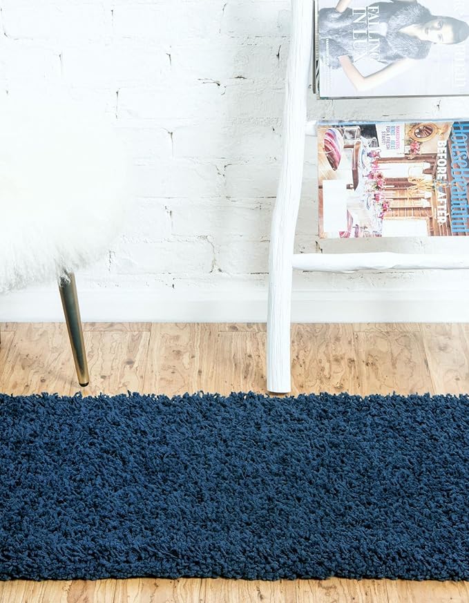 Unique Loom Solid Shag Collection Area Rug - Image 3