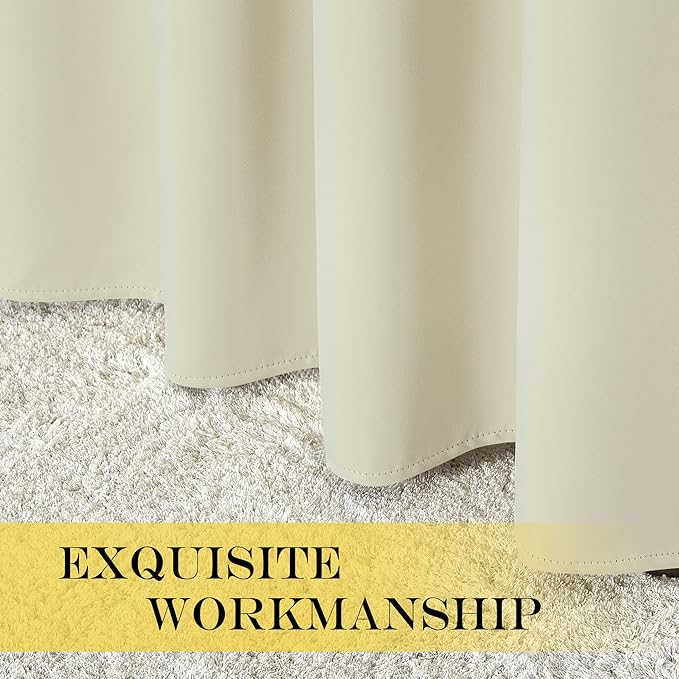 NICETOWN Blackout Patio Curtains 100 x 144 Inches Long - Image 5