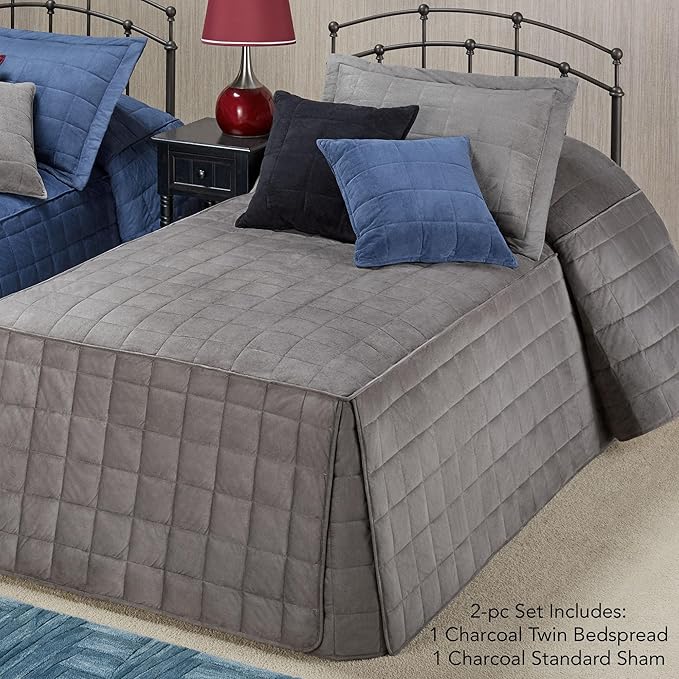 Touch of Class Camden Luxury Bedding | Neutral Charcoal Gray Color | Classic - Image 2
