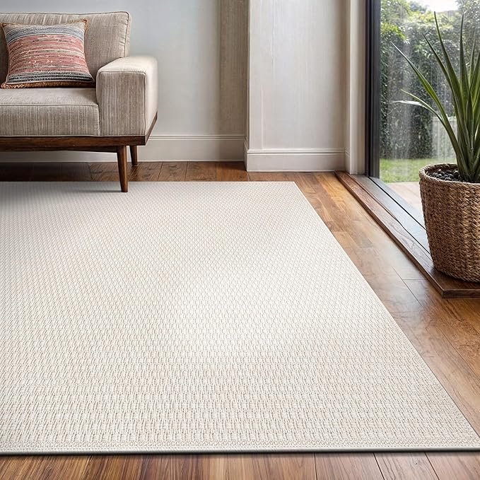 Easy Jute Rug 4x6 Indoor Outdoor Natural Rugs Solid Fiber Rug Woven Area Rug - Image 10