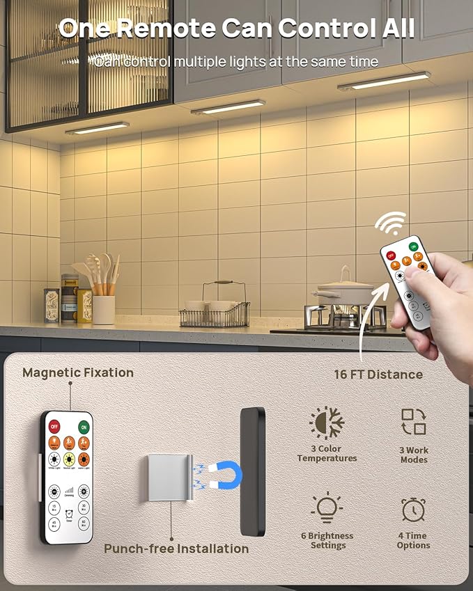 Under Cabinet Lights Wireless, Motion Sensor Light Indoor - Image 2