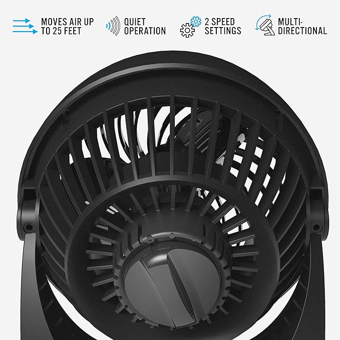 Vornado Small Room Fan | 2 Speed Settings | Adjustable Tilt Head | Air - Image 3
