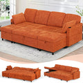 110" Sectional Pull Out Sofa Bed by LESOFAIR