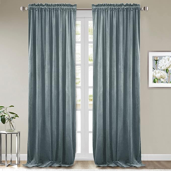 StangH Velvet Room Darkening Curtains by StangH