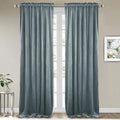 StangH Stone Blue Velvet Drapes 120 inches Long, Nursery Kids Bedroom Home by StangH