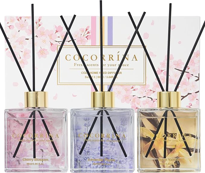 COCORRÍNA Reed Diffuser Set of 3-3 Pack/ 3.04 Fl.oz Diffuser by COCORR%C3%8DNA