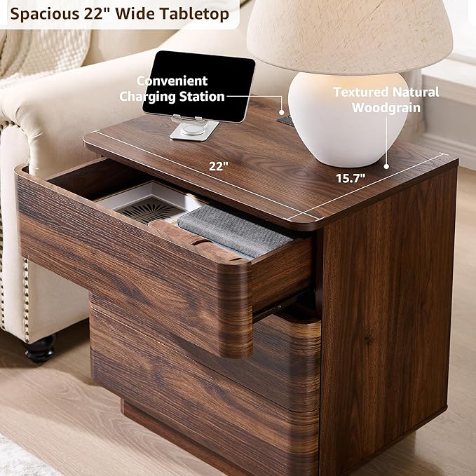 JXQTLINGMU 22" Modern Nightstand - Image 5