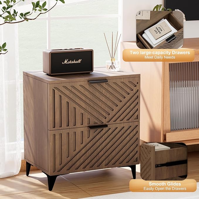 Royal Windsor Small Fluted Nightstand Set of 2 - Image 7
