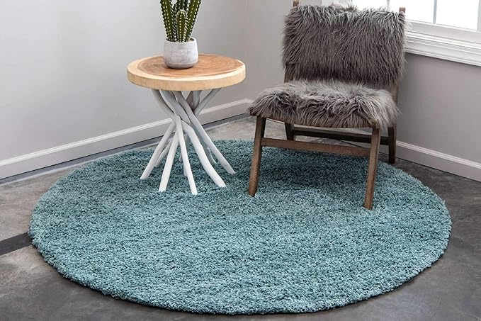 Unique Loom Solid Shag Collection Area Rug - Image 3