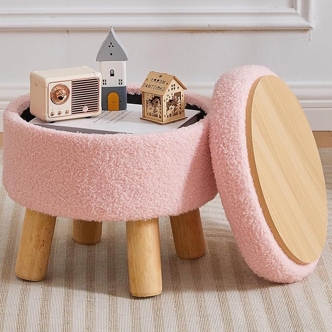 FIMIVIBI Small Foot Stool Ottoman by FIMIVIBI