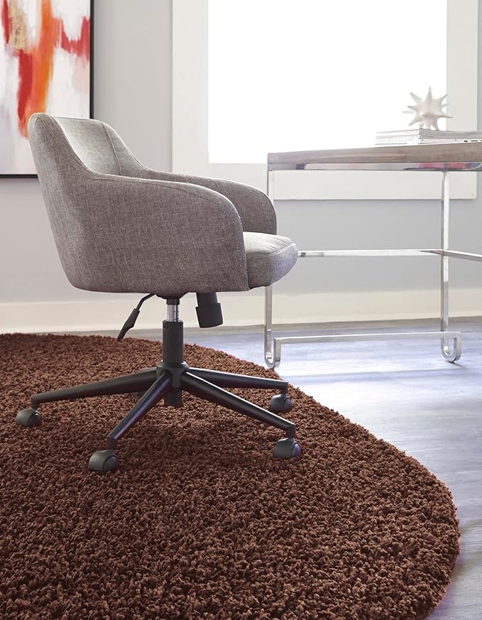 Unique Loom Solid Shag Collection Area Rug - Image 3