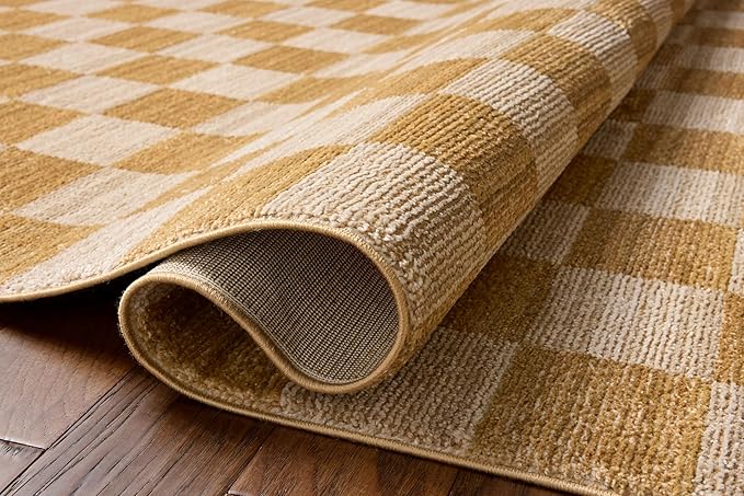 Loloi Chris Loves Julia Calvin Collection CLV-01 Apricot/Ivory 7'-10" x 7'-10" - Image 4
