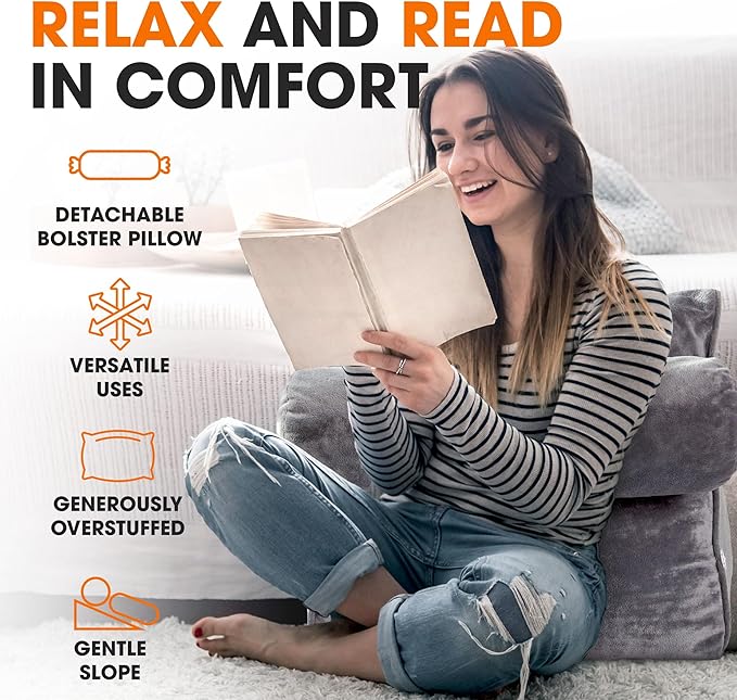 Cheer Collection Reading Wedge Pillow - Image 4