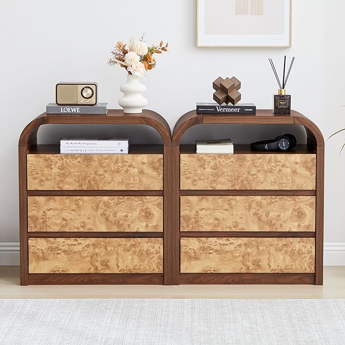 3 Drawer Dresser for Bedroom, Modern Chest of Drawers - Image 9