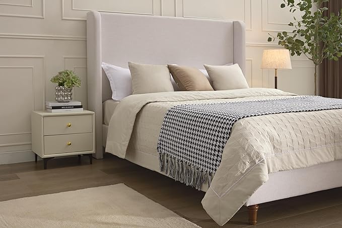 Queen Size Upholstered Platform Bed - Image 7