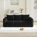 83'' Boneless Corduroy Sofa, Oversized 3 Seater Deep Seat Couch by WUTUTUEE