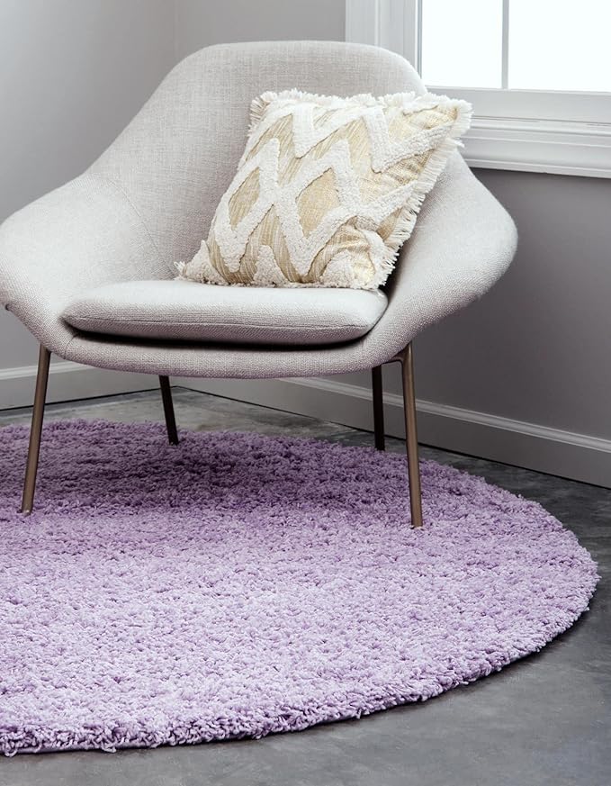 Unique Loom Solid Shag Collection Area Rug - Image 4