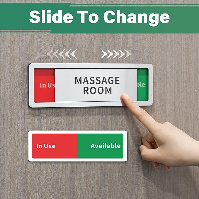 Exam Room Door Sign, Do Not Disturb- In Use/Available Slider Signs - Image 5