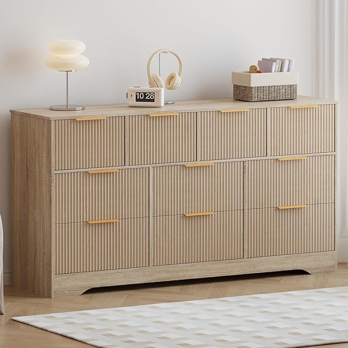 GarveeHome Fluted Dresser for Bedroom by GarveeHome