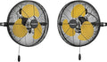 Fanqiebros 12 IN High Velocity Wall Mount Fan, 3 Speed Industrial Wall Fan by Fanqiebros