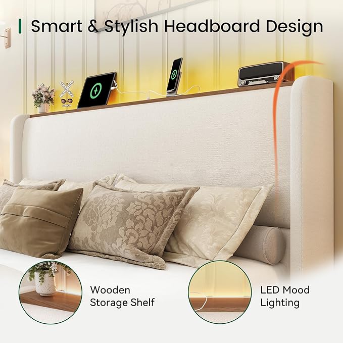 LARMACE King Size Bed Frame - Image 5