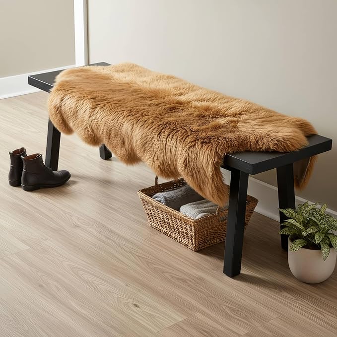 Long 2x6 Sheespkin Rug Runner - Image 2