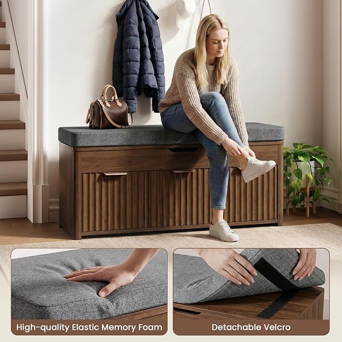 Shoe Bench with Storage - Image 7
