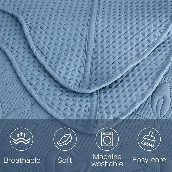 CHIXIN Oversized Bedspread Coverlet Set King Size - Image 7