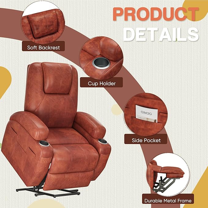 Furmax Electric Power Lift Recliner Chair - Image 5