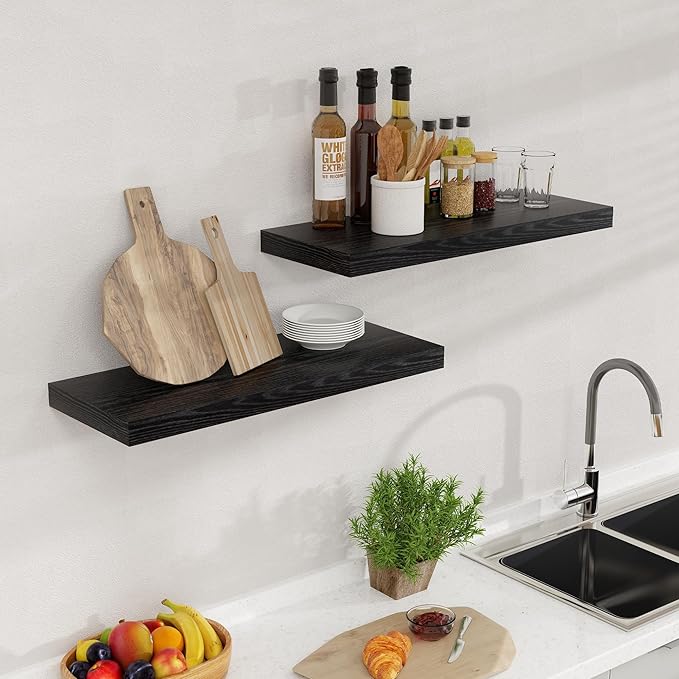 Fun Memories Floating Shelves for Wall, 24 x 9.3 Floating Shelf Wall-Mounted - Image 5