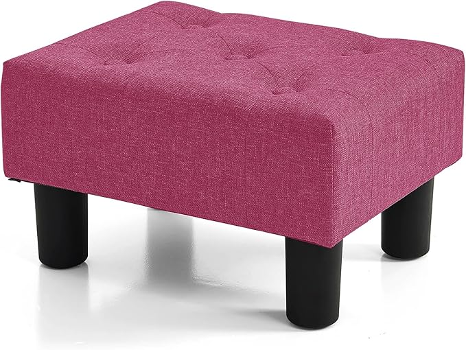 BRIAN & DANY Small Foot Stool, Linen Foot Stools by BRIANDANY