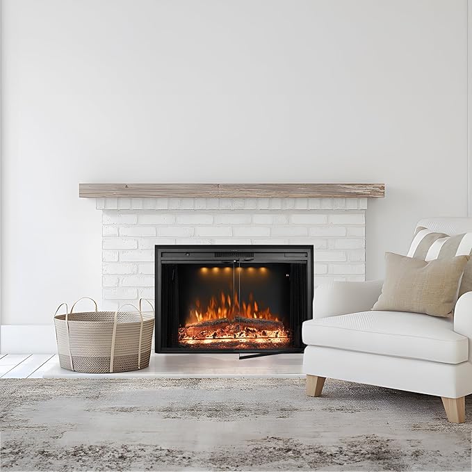 50 Inches Electric Fireplace Insert, 750W/1500W Fireplace Heater - Image 7